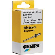 1464885 Rivet aveugle (ø x l) 4.8 mm x 15 mm acier acier 50 pc(s) - Gesipa