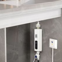 Mini Petit Chauffe-eau instantané Electrique Eau Chaude Instantanée & Pommeau de Douche