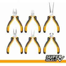 Mini Pinze e Tronchesi di Precisione Professionali Ingco 6 Pz manico ergonomico