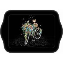 Kiub - Mini plateau rectangulaire bug art jewels - Chat vélo