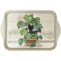 Mini plateau vide poche rectangulaire chaton monstera