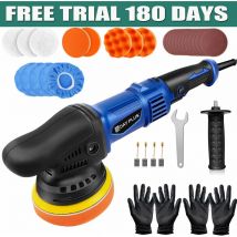 Dayplus - Mini polisseuse de voiture Ponceuse tampon Dual Action Polisseuse 5 pouces 5800r/min