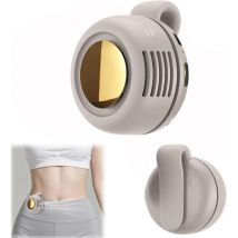 Mini portable, quiet, bladeless fan with waist clip, rechargeable, hands-free, 3 speeds, ideal for travel, office, and shirts. A summer gift for