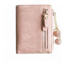 Kueatily - Mini porte-monnaie zippé pour femme (rose)-Fei Yu