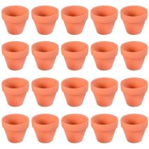 Mini pots de fleurs 20 pièces Petit mini pot en terre cuite Argile céramique Poterie Jardinière Cactus Pots de fleurs Succulentes Pépinière Pots