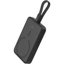 Mini Powerbank MagSafe 10000mAh 20W avec câble Lightning pour iPhone 0,3m noir