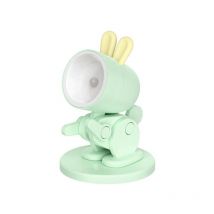 Linghhang - Mini Rabbit Night Light, Reading Table Night Light with Magnetic Base, Innovative Design, Gift for Kids and Students
