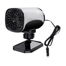 Cyslmuk - Mini radiateur soufflant 12V, radiateur soufflant à économie d'énergie 120W, ventilateur de chauffage électrique rotatif usb avec support