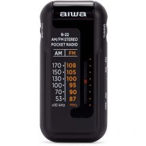 PCE - radio portatil am/fm auriculares aiwa