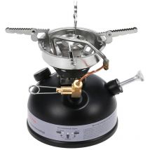 Mini réchaud à essence portable pour camping en plein air, carburant liquide, alcool, diesel (noir)
