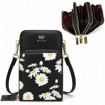 Kueatily - Mini sacoche pour téléphone pour femme (noir)-Fei Yu