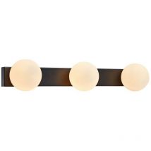 Markslojd - mini - 3 Licht Badezimmer Wandleuchte Schwarz IP44, G9