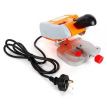 Mini scie à découper à onglet de table 220 v, scie compacte électrique, scie à onglet à découper pour la fabrication de modèles miniatures, orange