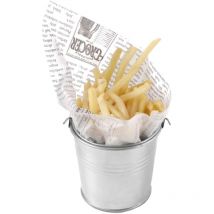 Seau miniature en acier avec poignée dia. 100mm