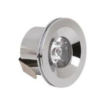 Mini spot led encastrable 1W (8W) 4200K chrome