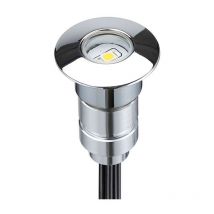Leclubled - Mini spot led encastrable rond 0,3W DC12V diamètre 24mm étanche IP67 Rouge