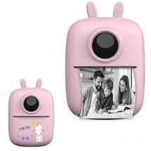 Mini stampante portatile stampa da smartphone foto video testo rosa bluetooth