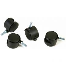 Serena - Mini system étagère métallique mini system étagère métallique lot de 4 roues en nylon cuisine salle de bains garage placard cuisine salle de