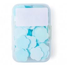 Mezheng - Mini tablettes de savon portables pour les mains - Feuilles de savon aper pour le voyage - Tablettes de lavage des mains solides
