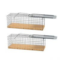 Lot de 2 Piege a Souris Vivante, Piège de Capture, Piege a Rat Cage Réutilisable, 12x6x5 cm