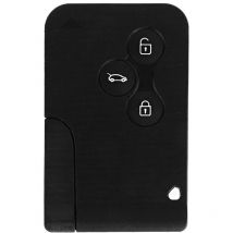Prenfle - Jeffergarden Mini botier en plastique de carte de clé intelligente de télécommande de voiture de 3 boutons pour Renault Clio Megane 2 3