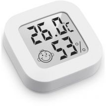 Mini termómetro higrómetro digital de alta precisión para interiores, monitor de temperatura y humedad, indicador de nivel de confort.