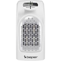 Beper Ri.201 Pocket Heater Mini Termoventilatore Per Piccoli Ambienti, Elementi In Ceramica, 2 Velocità, Temperatura 15° - 32° C, 350w - Nero