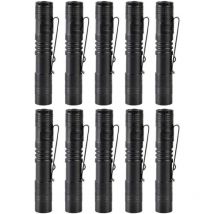 Mini torche stylo LED pour camping, lot de 10 (sans batterie)