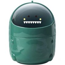 Longziming - Mini Trash Can, Small Trash Can, Table Trash Can with Lid, Small Bathroom Trash Can, for Bathroom, Kitchen, Office, Portable Cute