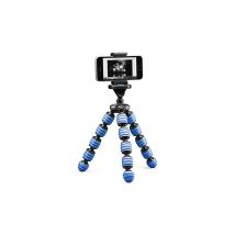 Mini treppiede mobile flessibile Cullmann Alpha 380 con supporto per smartphone, blu, carico massimo 1,5 kg, peso 267 g