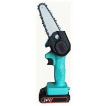 Mini Tronconneuse Electrique Sans Fil De 4 Pouces Avec Moteur Sans Balais, Une Main 0,7 Kg Leger, Secateur Tronconneuse Pour La Coupe De Bois De