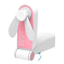 Mini Ventilateur de Poche Pliable, Portatif Ventilateur De Poche Rechargeable Portable avec Câble USB Réglable à 2 Vitesses pour Voyage À La Maison