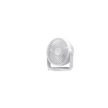 Fabrilamp - Mini ventilateur de table sans fil Brittany, rechargeable avec alimentation usb (moteur 5 w cc, 4 vitesses), blanc