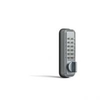 Unitecnic - Serrure à code unicode Série 4230 Argent 37 mm Brossé 37 mm Pêne dormant
