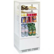 Casselin - Mini vitrine réfrigérée positive 78 litres blanche