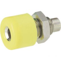 Schnepp - Miniatur-Laborbuchse Buchse, Einbau vertikal Stift-Ø: 2.6 mm Gelb 1 St.