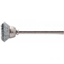 Spazzola a tazza in miniatura filo in acciaio 0,10 - Lessmann