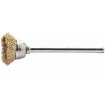 Spazzola a tazza in miniatura filo in ottone da 0,10 - Lessmann