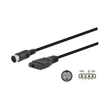 Minidin Cavo femmina 4 pin-molex 3 pin Wir043 Wir043