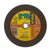 Ima disco per inox gold piano D.230X2X22. Prezzo per 1 pezzo.