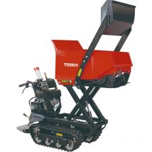 Minidumper à chenilles avec pelle et élévateur à ciseaux 500kg 9CH 8 vitesses Torros MRS500H6S