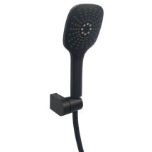 Minikit douchette 3 jets lyke carré noir mat