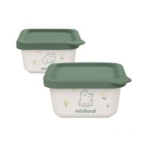 2 Contenitori Ermetici Naturset Frog per alimenti - Miniland