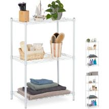 Tonchean - Minimalistisches 3-lagiges stapelbares Regal / Schublade 45x30x80cm - Weiß