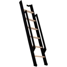 Minka Wangentreppe Strong 152cm Max. Geschosshöhe Buche Schwarz