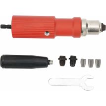 Minkurow Elektro-nietpistolen-adapter-kit, Hartmetallgriff, Schraubenschlüssel, Hardware, Handwerkzeuge, Rotes Spannfutter, Länge Ca. 20 Mm, Für 