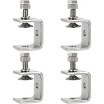 Minkurow Hochleistungs-edelstahlzange, 4 Stück C-klemmen, 0–25 Mm, Robuste C-klemme, Holzbearbeitungs-befestigungszange, Tiger-klemme Mit Breiter 