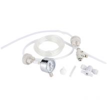 Minkurow - Kit sistema generatore di CO2 con manometro, sistema fai da te per piante d'acquario, manometro per valvola Pro Tube, kit tappo bottiglia