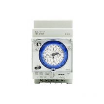 TONCHEAN Horloge, sonnerie et minuterie pour tableau électrique,Minuterie analogique avec moteur synchrone et programme journalier, minuterie,