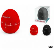 Minuteur de cuisine Quttin gr-52799 6 x 6 x 7.5 cm (12 pièces)